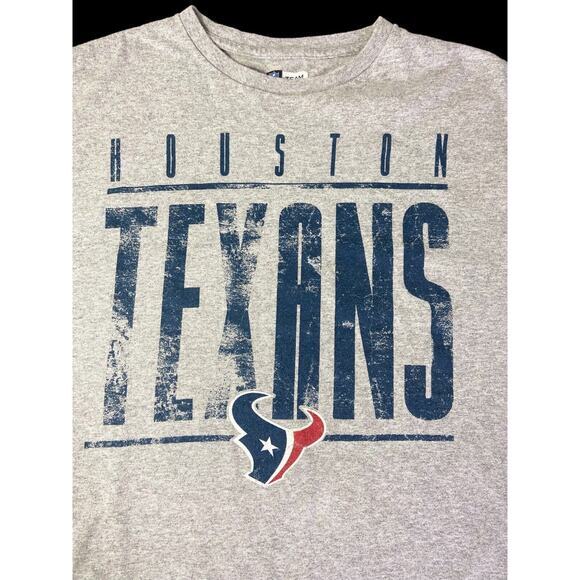 NFL Team Apparel Houston Texans Logo Men Gray Long‎ Sleeve Shirt Size XL - Picture 4 of 9